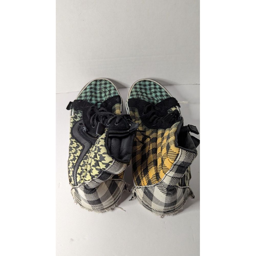Mens 11 Vans Sk8 Hi "What The Buffalo" Houndstooth Plaid Sneakers